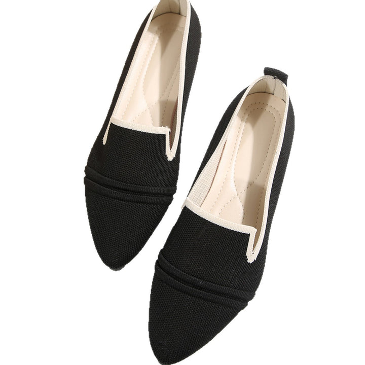 Women Slip-On Pointed Toe Ballerina Shoes Chic Lune London