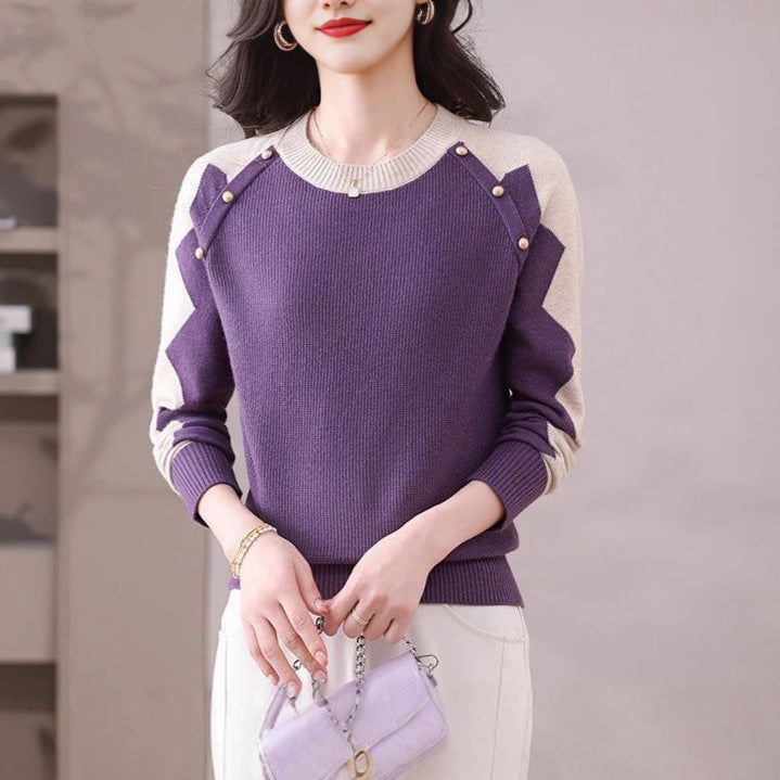 Sweat décontracté pour femmes avec des appliqués frappants Chic & Stil