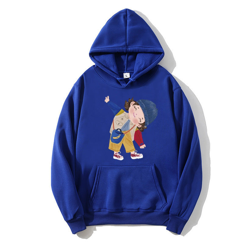 Ladies hoodie with playful children's design Chic & Stil