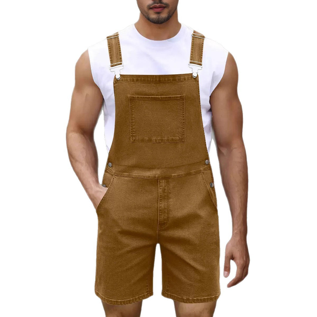 Men's denim overalls with modern pockets and adjustable straps Lune London