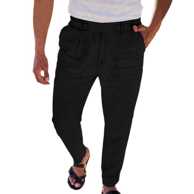 Comfortable chino pants for men with elastic waist and practical pockets Lune London