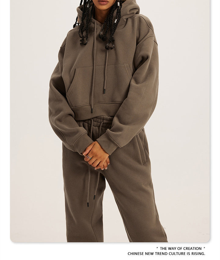 Lune London short hoodie set and jogger pants for women
