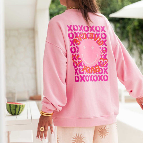 Casual sweatshirt for women with creative pattern and wide sleeves Lune London