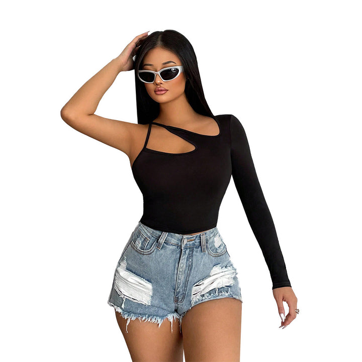 Women's asymmetrical body with long sleeves and sophisticated cut Chic & Stil
