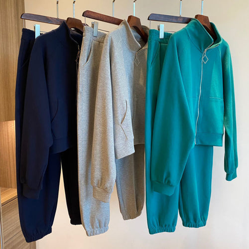 Women's Casual Leisure Set with Relaxed Cut and Practical Pockets Chic & Stil