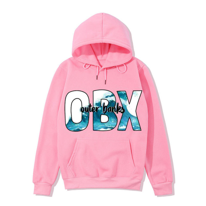 Women's Hooded Sweatshirt with Maritime Graphic Design Chic & Stil
