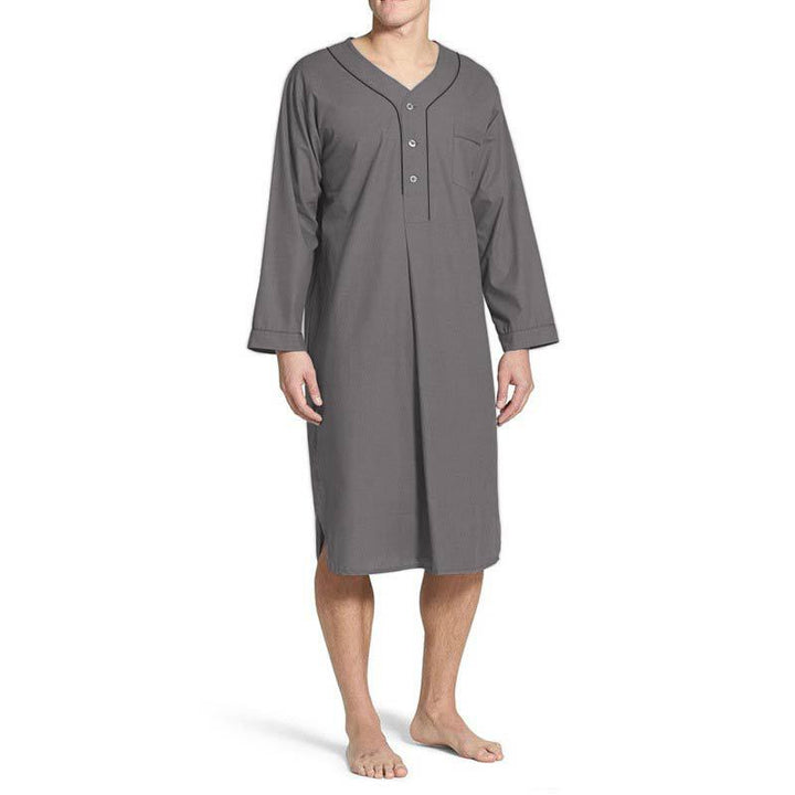 Men's nightshirt with elegant button placket and practical chest pocket Lune London