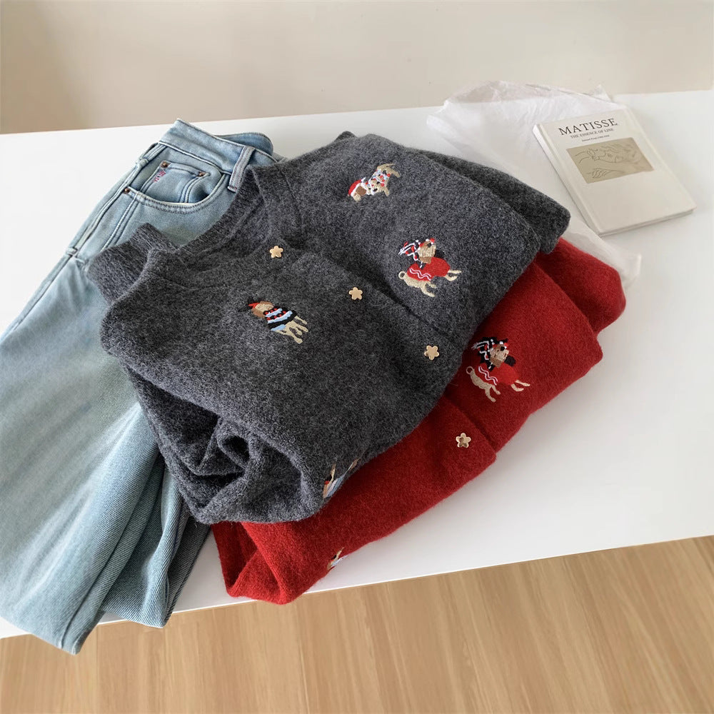 Cardigan pour femmes avec des appliqués ludiques et une coupe élégante Chic & Stil