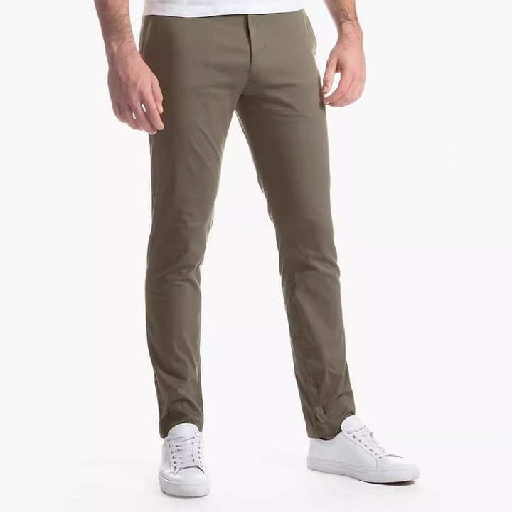 Slim-fit chino pants for men in breathable material Lune London