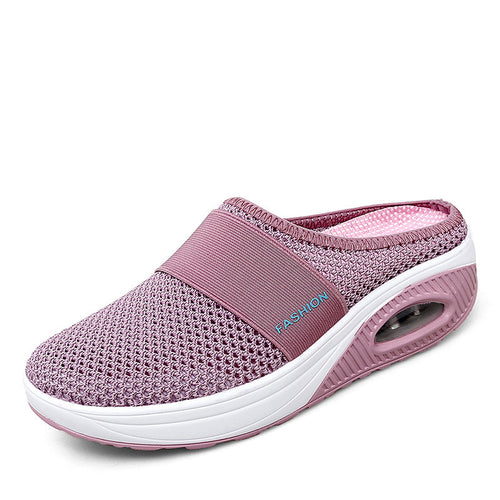 Ladies Comfortable Wellness Sandals with Air Mesh Surface and Cushioning Sole Lune London