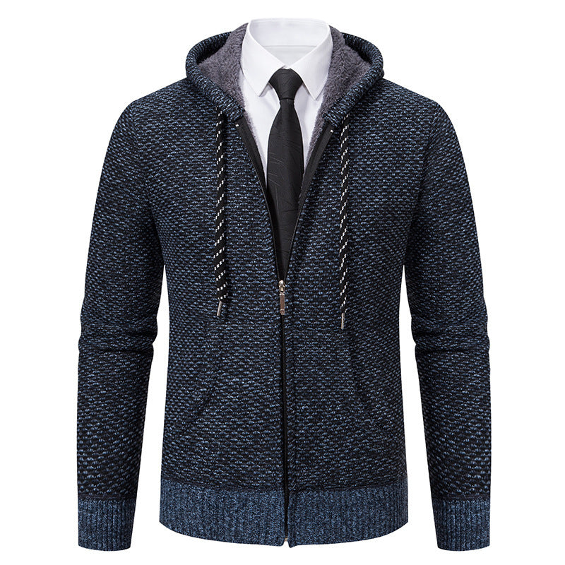 Stylish hooded jacket for men with soft inner lining and elegant accents Lune London