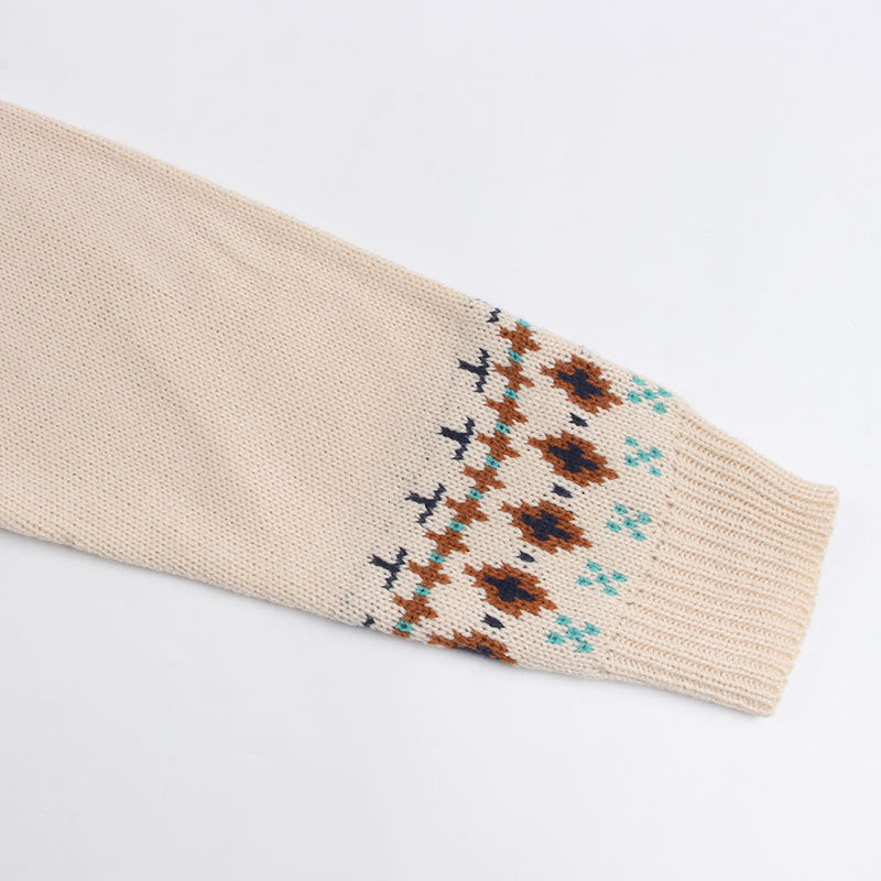 Pull en tricot pour femmes avec motif norvégien coloré Chic & Stil