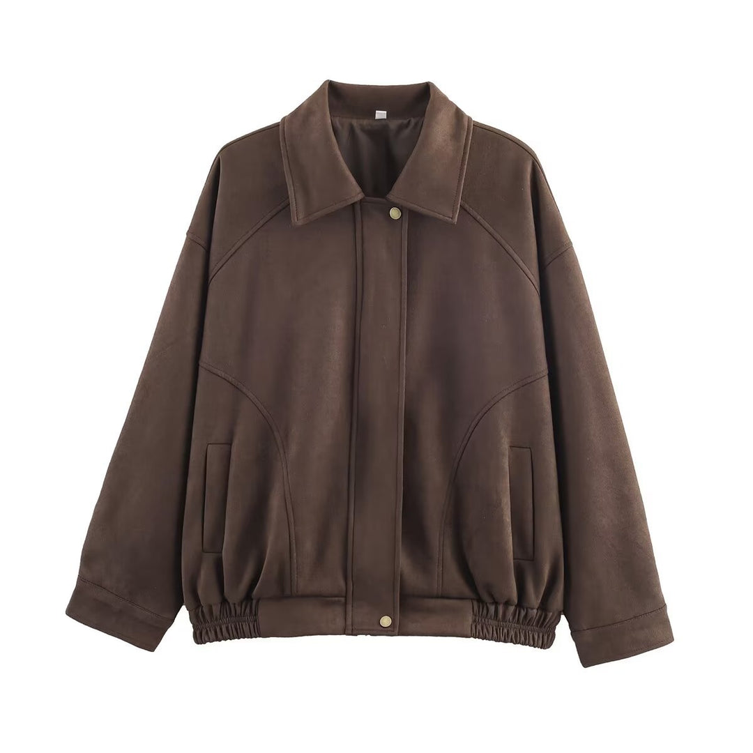 Ladies Oversized Jacket in high-quality faux leather Lune London