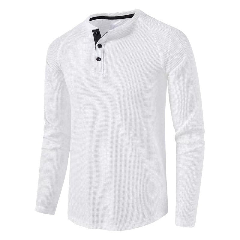 Men's long sleeve shirt with elegant button placket and structured design Lune London