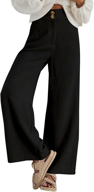 Ladies Wide Corduroy Trousers Lune London