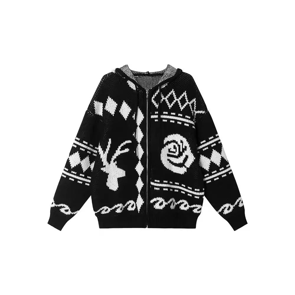 Cardigan femme avec motif graphique et coupe confortable Chic & Stil