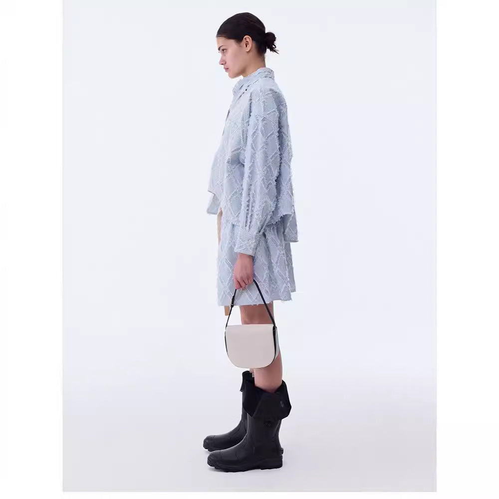 Shorts décontractés pour femmes avec taille élastique et motif slidic Chic & Stil