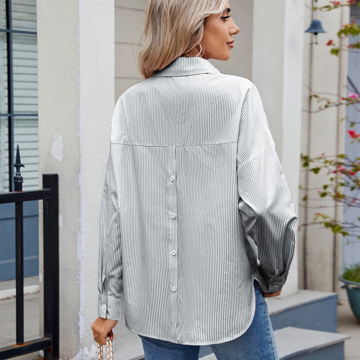 Striped blouse for women with an elegant cut and a modern fit Lune London