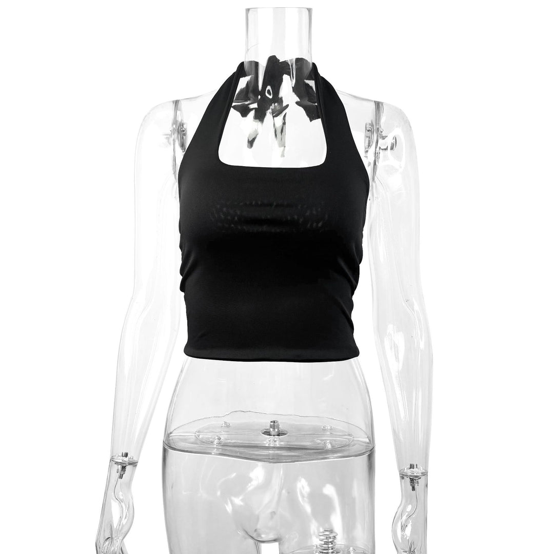 Women's High Neck Tank Top with Square Neckline Lune London