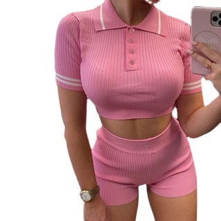 High-waisted sports set for women in Lune London structured material