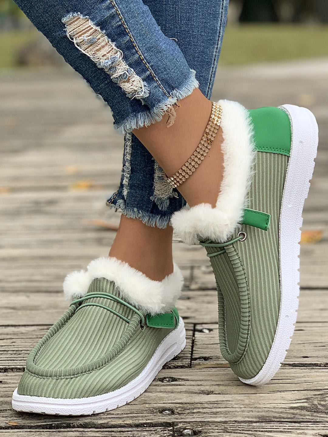 Ladies Plush Loafers with Soft Inner Lining Lune London