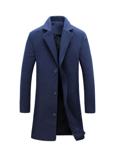 Lune London | Men's Elegant Wool Coat with Modern Cut and Warm Interior