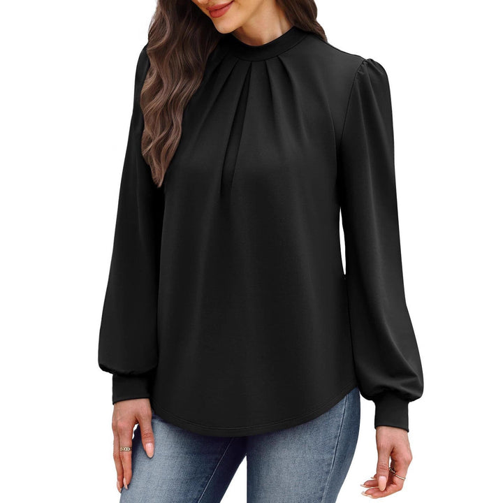 Ladies Elegant Blouse with Puff Sleeves Chic Und Stil