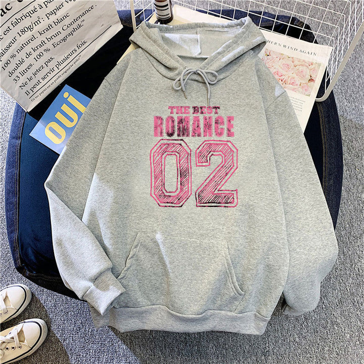 Women's casual hoodie with stylish print Chic & Stil
