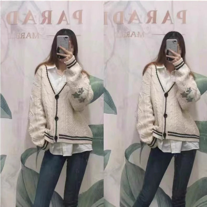 Ladies knitted Oversize Cardigan Lune London