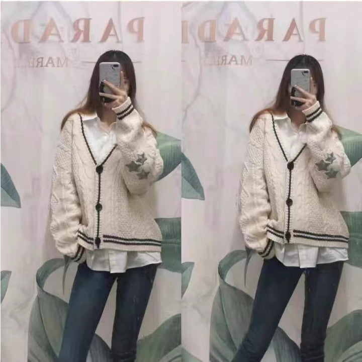 Ladies knitted Oversize Cardigan Lune London