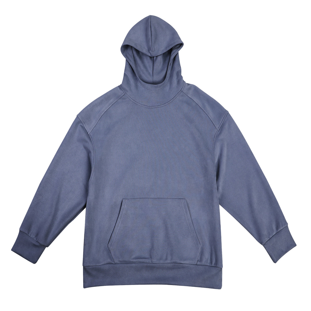 Men's casual hooded sweatshirt with high collar and practical kangaroo pocket Lune London