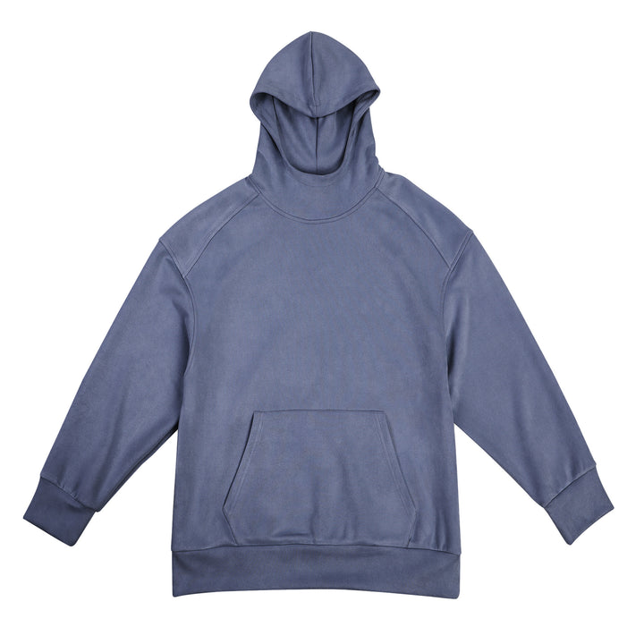 Men's casual hooded sweatshirt with high collar and practical kangaroo pocket Lune London