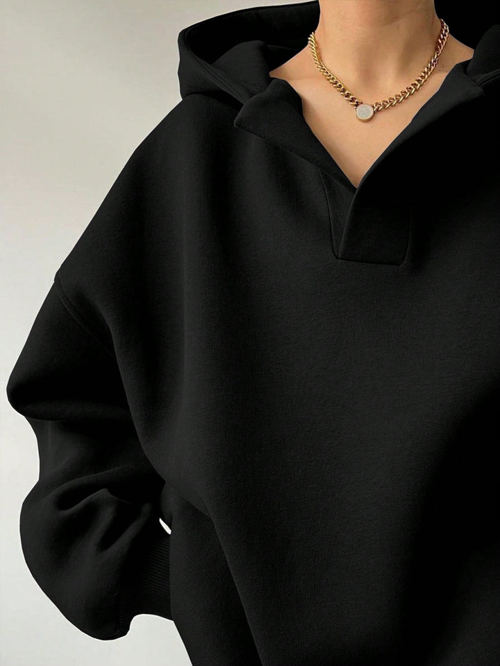 Ladies Oversized Hoodie with Unique Lune London