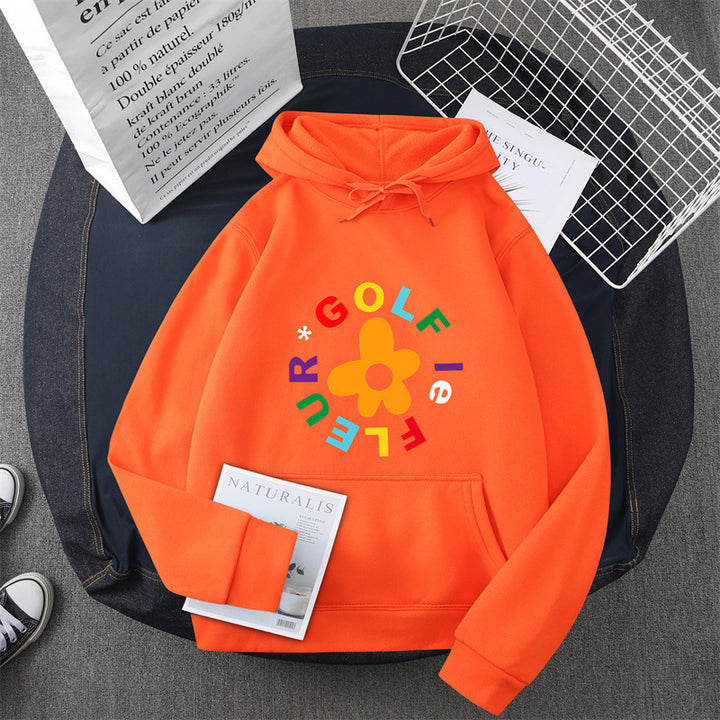 Women's hoodie with creative floral graphic design and comfortable fit Lune London
