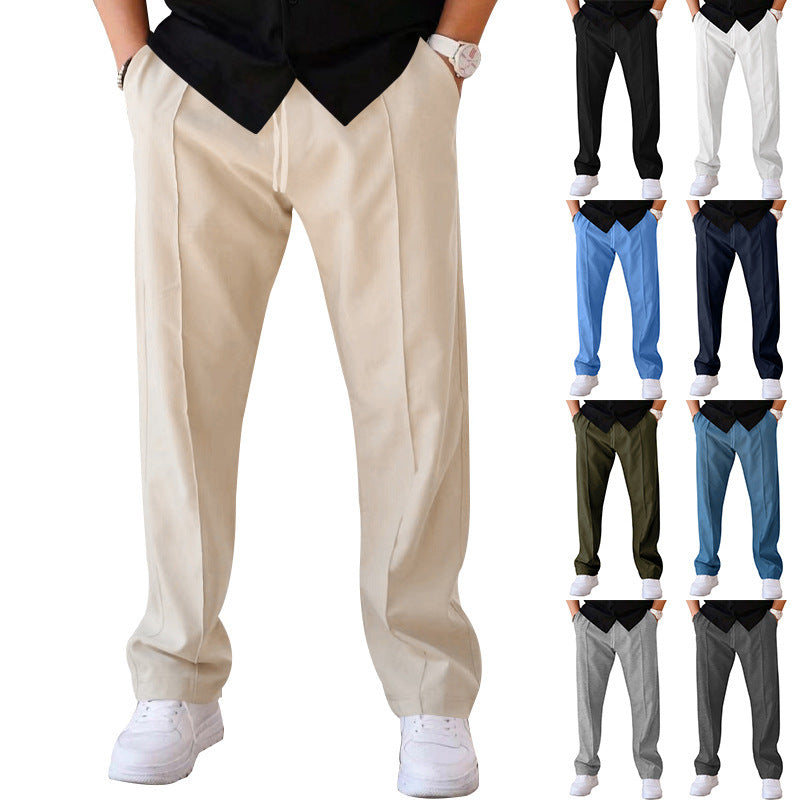 Men's leisure pants with a sleek fit and practical pocket design Lune London