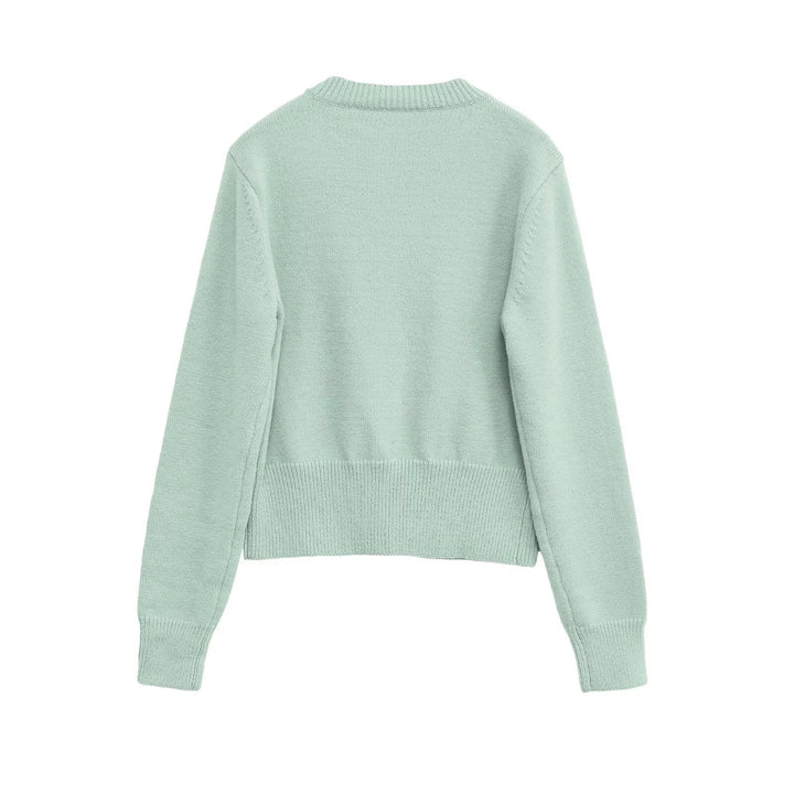 Short knitted jacket for women with buttons and soft material Lune London