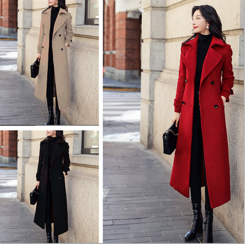 Elegant coat for women with double-breasted buttons and practical cut Lune London