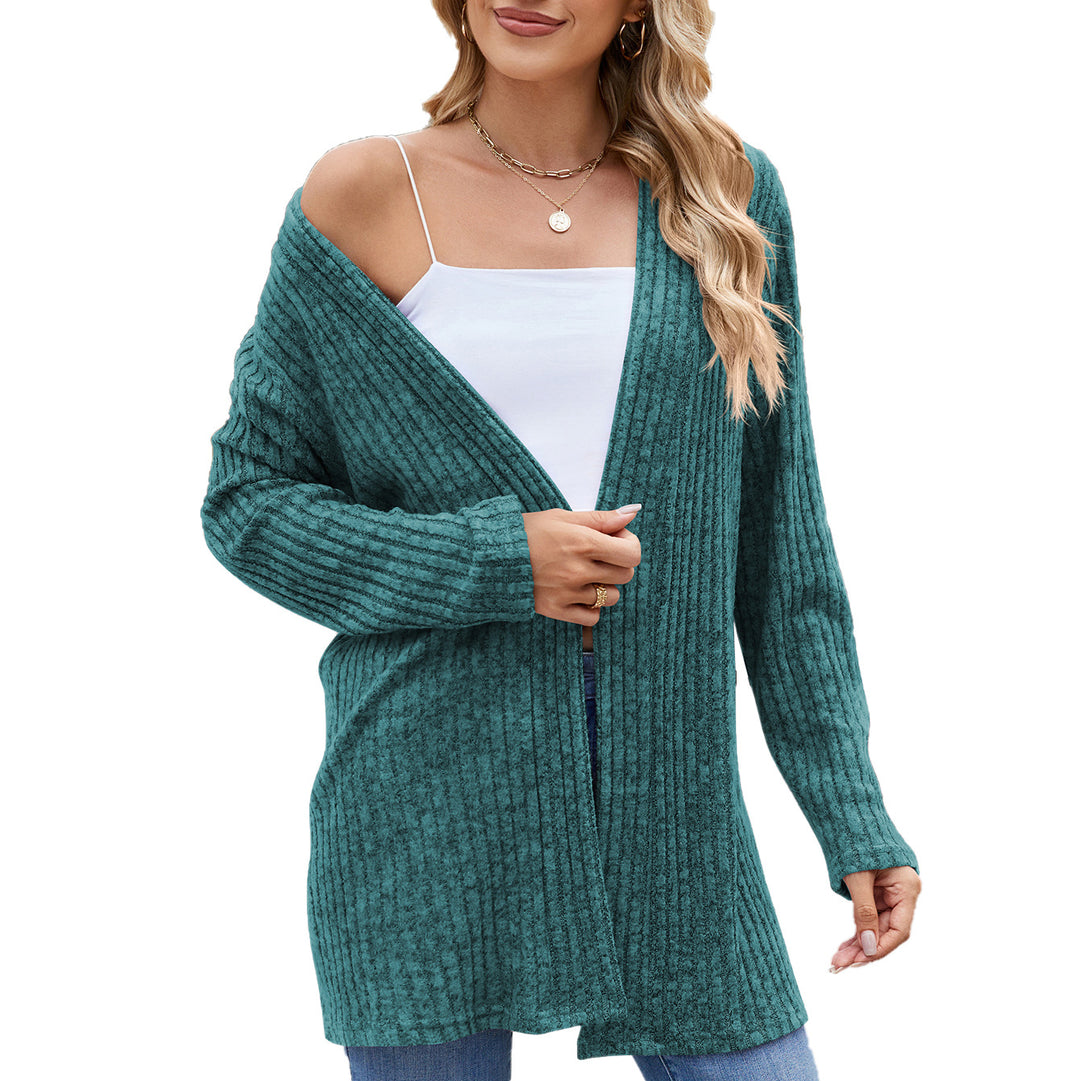 Elegant women's cardigan with an open design and fine ribbed structure Lune London