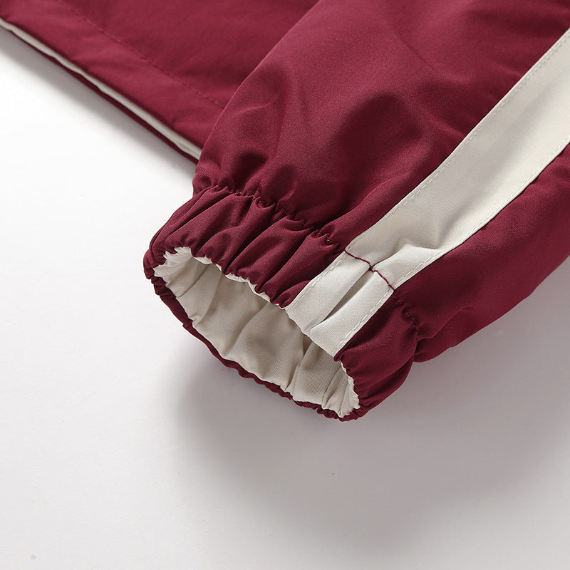 Sporty transition jacket for men with high collar and side zip pockets Lune London