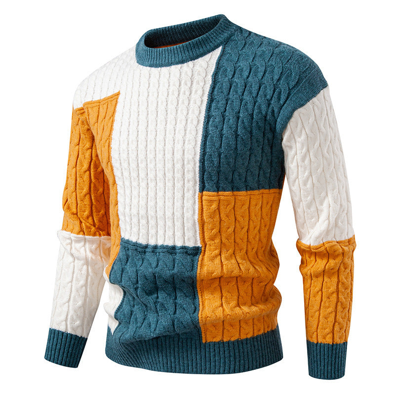 Trendy knitted sweater for men with a unique pattern and high wearing comfort Lune London