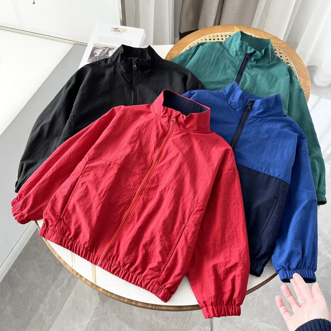 Veste féminine légère de transition avec col montant Chic & Stil