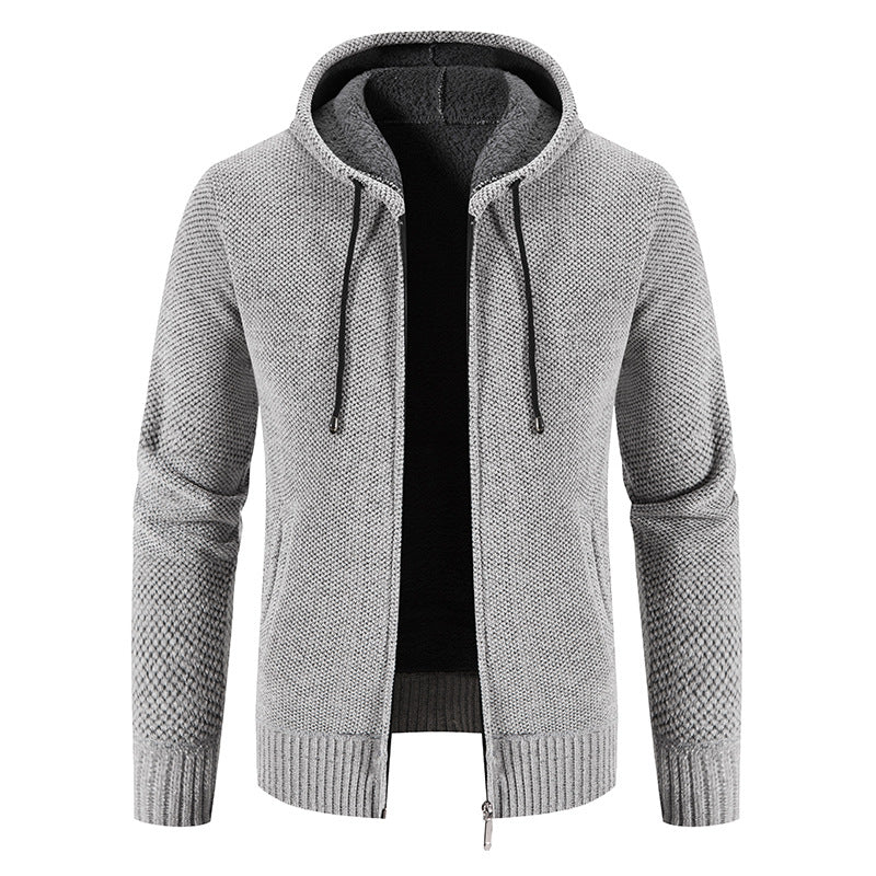 Hooded jacket for men with soft lining and innovative design Lune London