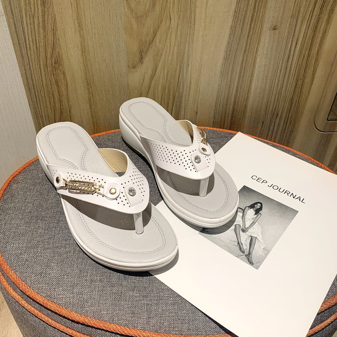Comfortable strap sandals for women with decorative details and an ergonomic sole Lune London