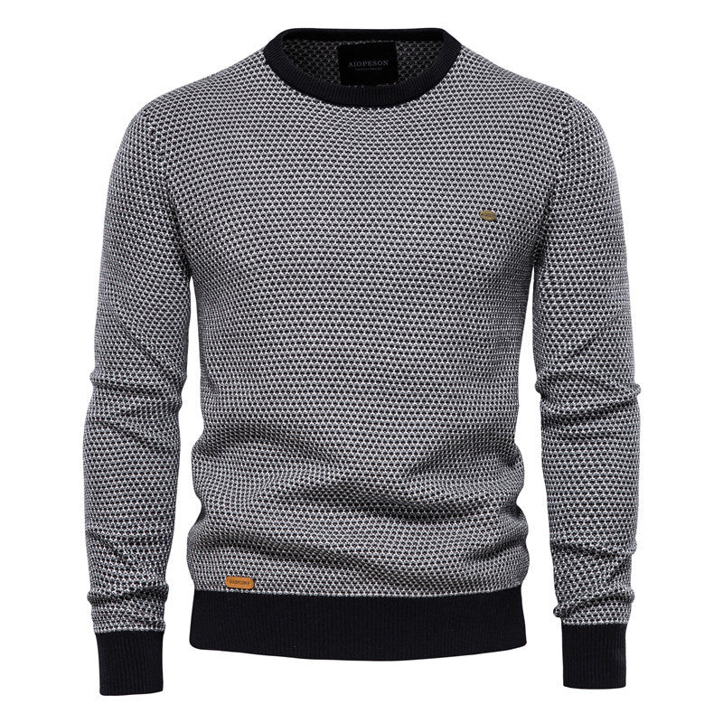 Men's Knit Pullover In A Modern Honeycomb Pattern with A Pleasant Wearing Feeling Lune London