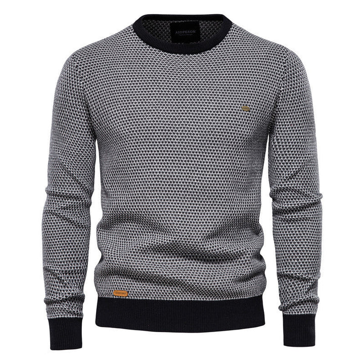 Men's Knit Pullover In A Modern Honeycomb Pattern with A Pleasant Wearing Feeling Lune London