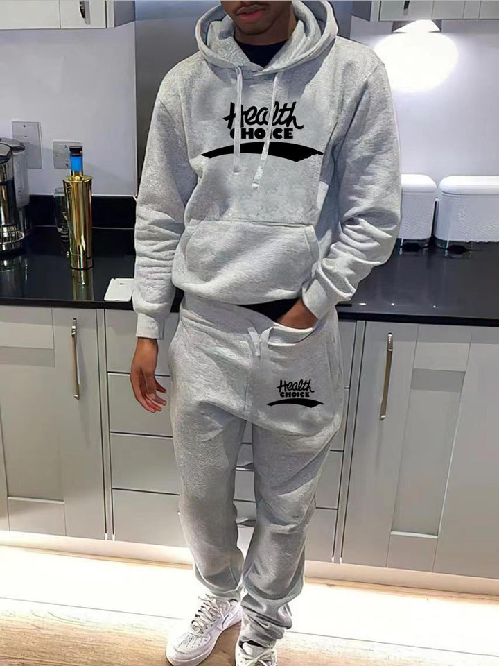 Men's sweatshirt and jogging set with health-oriented police Lune London