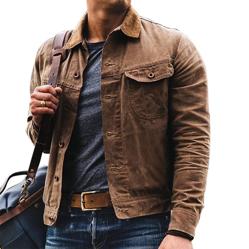 Lightweight utility jacket for men with a vintage style and practical pockets Lune London