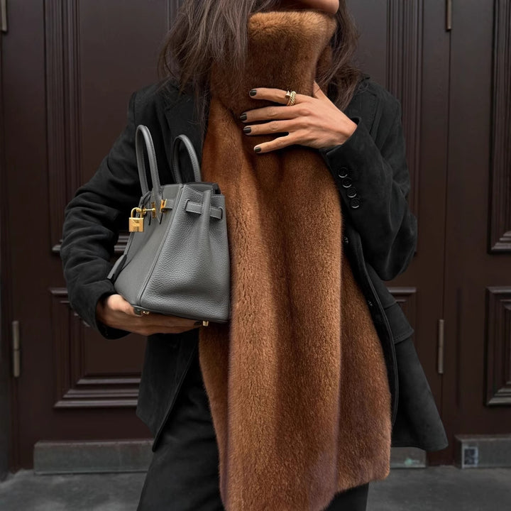 Faux fur scarf women Lune London