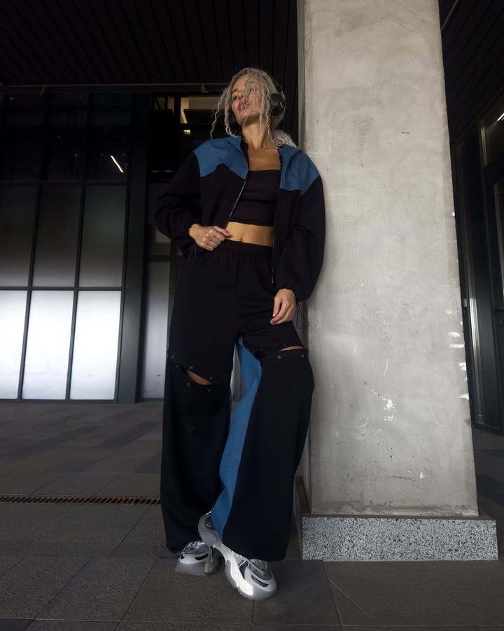 Women's sports set with trendy color block design and relaxed fit Lune London