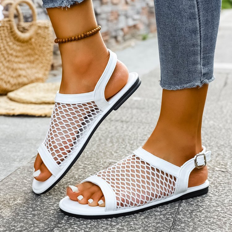 Breathable women's beach sandals with mesh structure and comfortable sole Lune London
